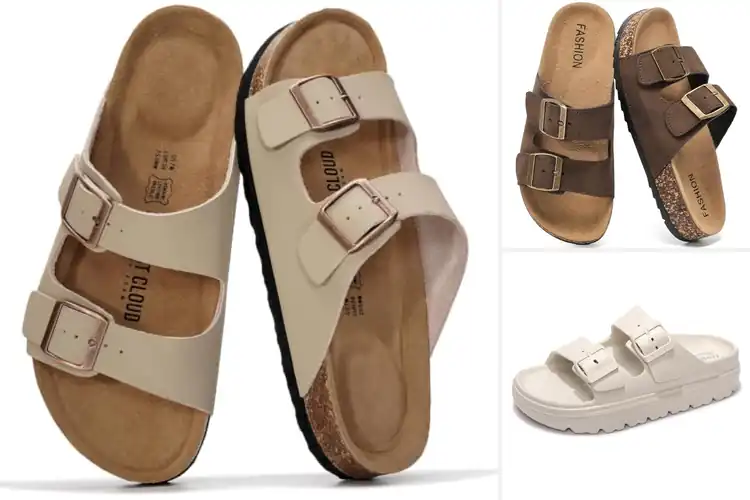 Detailed view of Best Adjustable Buckle Sandals