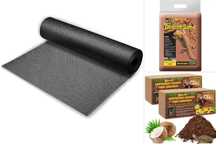 Detailed view of Best Bearded Dragon Cage Substrates
