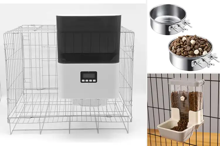 Detailed view of Best Cage Mounted Feeders