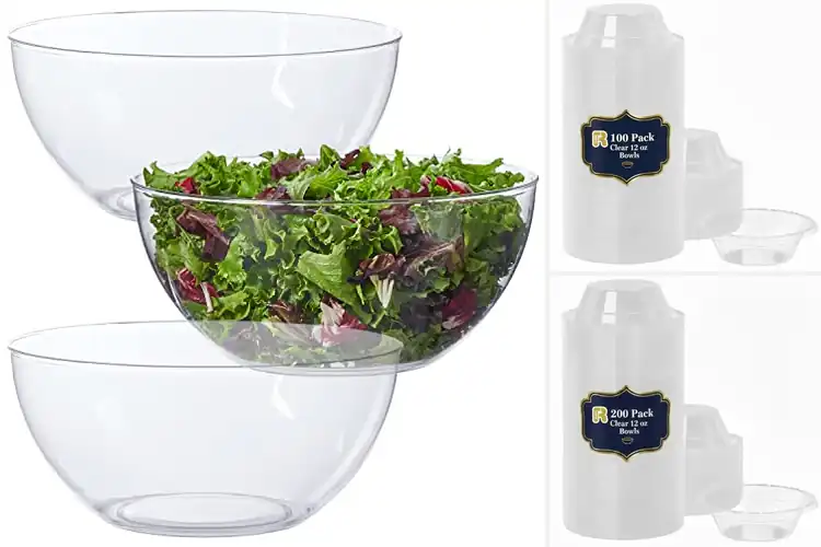 Detailed view of Best Clear Salad Bowls