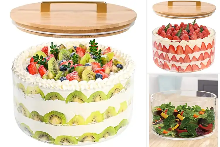Detailed view of Best Dishwasher Safe Glass Trifle Bowls