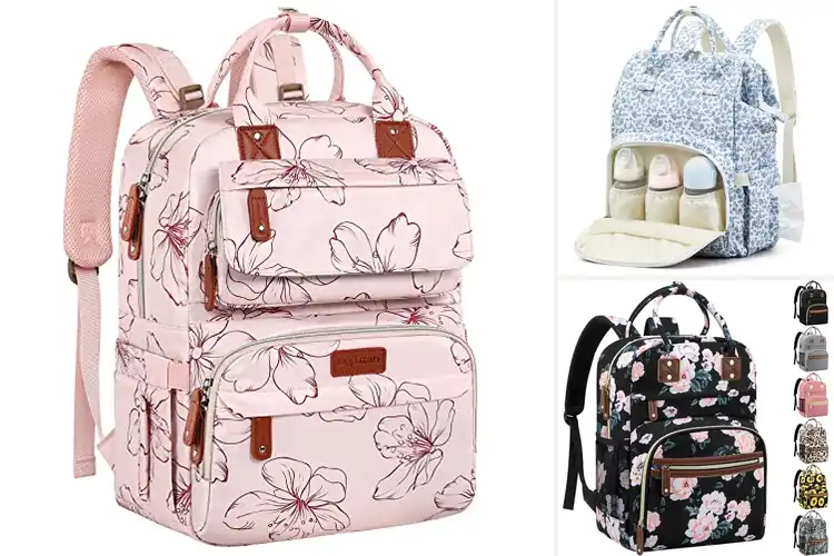 Detailed view of Best Floral Diaper Bag Backpacks: Stylish Picks You’ll Love