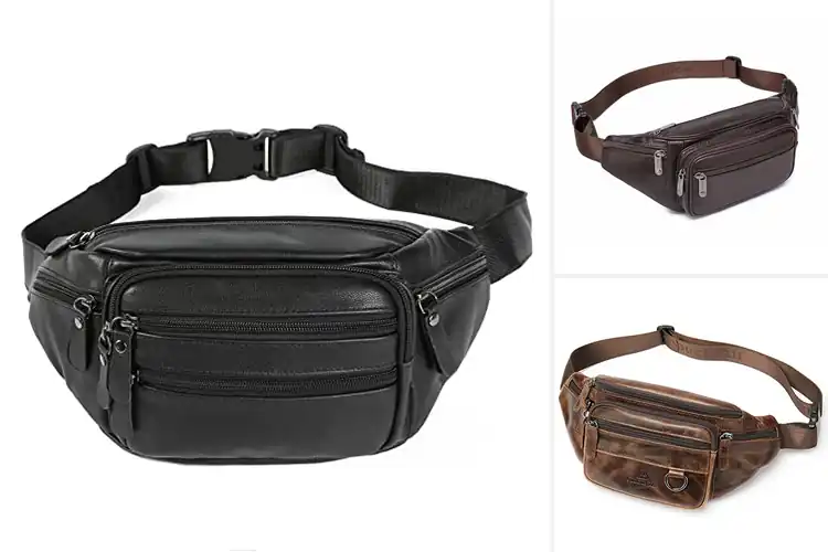 Detailed view of Best Genuine Leather Fanny Packs