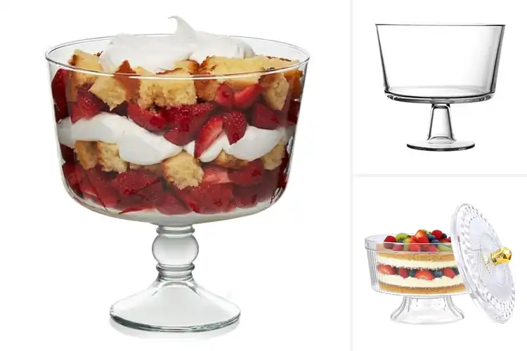 Detailed view of Best Glass Trifle Bowls With Pedestals