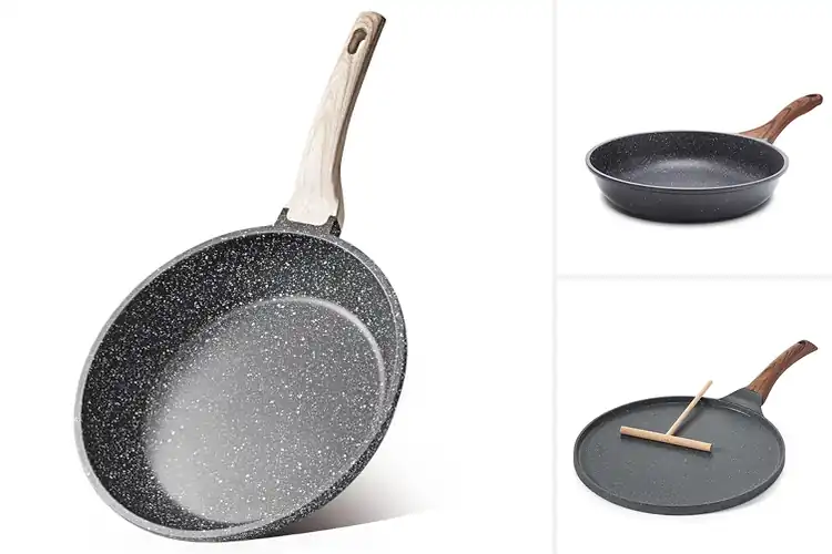 Detailed view of Best Granite Coated Pans