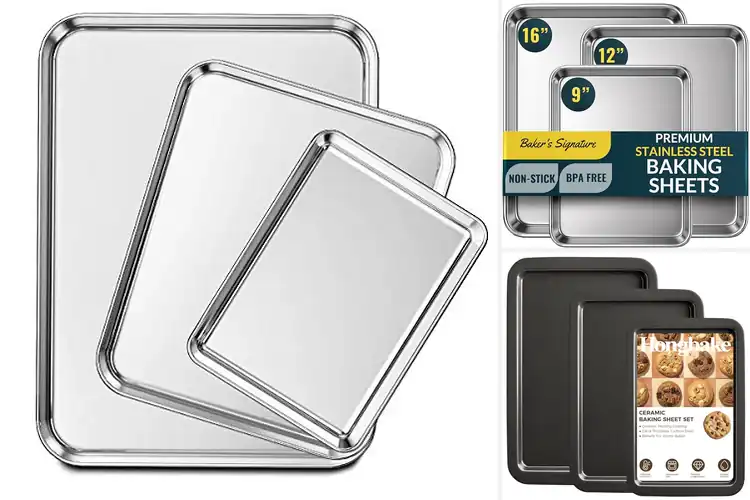 Detailed view of Best Non-Toxic Baking Sheets for Safer Baking