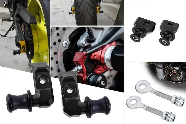 Detailed view of Best Paddock Stand Chain Adjusters
