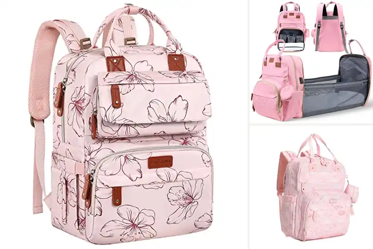 Detailed view of Best Pink Diaper Bag Backpacks