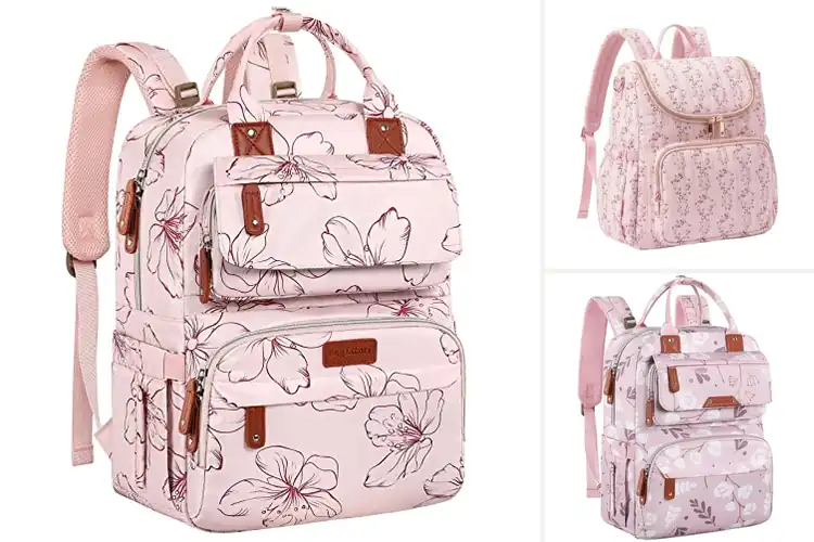 Detailed view of Best Pink Floral Diaper Bags