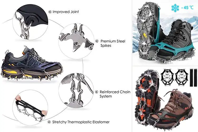 Detailed view of Best Stainless Steel Ice Cleats