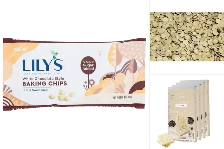 Detailed view of Best Sugar Free White Chocolate Chips