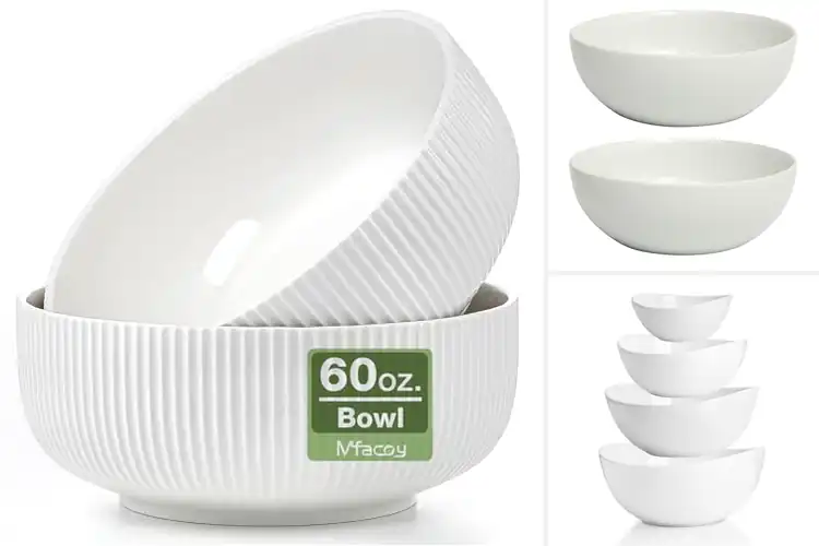 Detailed view of Best White Serving Bowls: Elevate Every Meal
